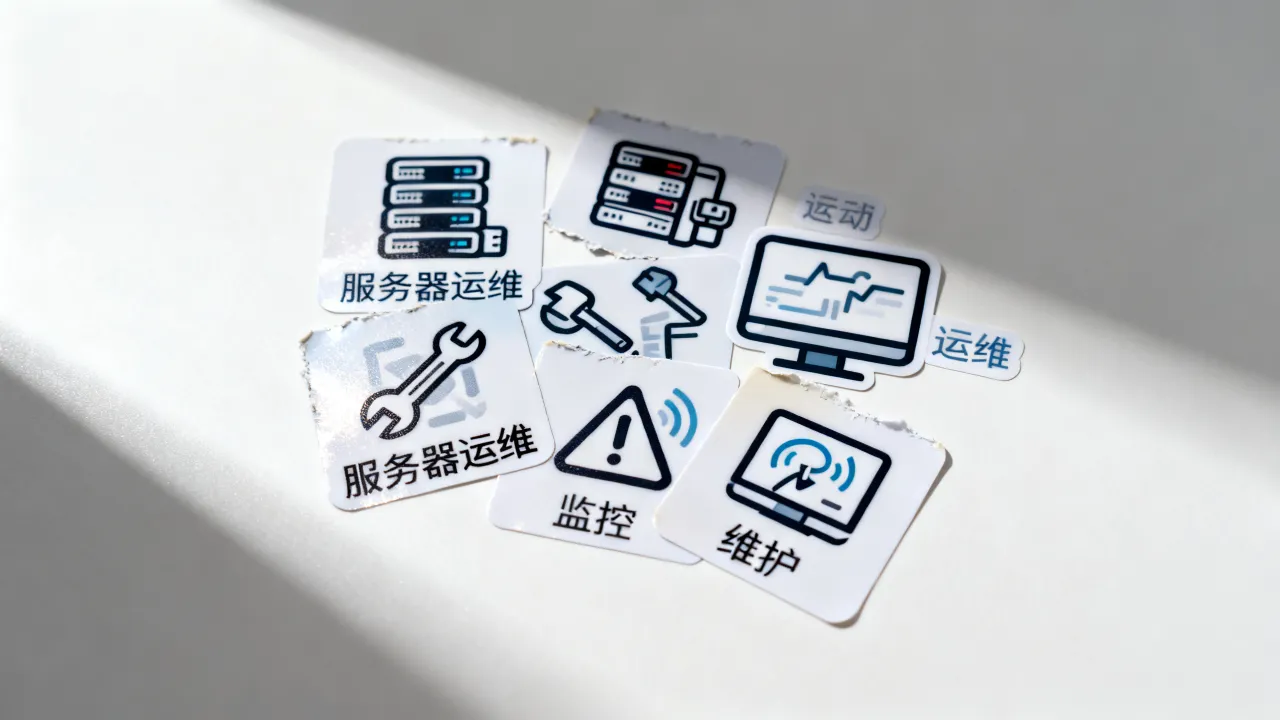 服务器运维贴纸图片哪里找？服务器运维贴纸素材高清怎么下载？