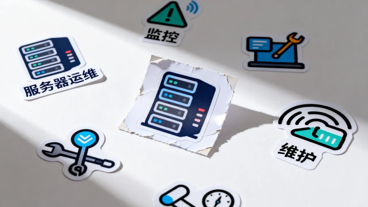 服务器运维贴纸图片哪里找？服务器运维贴纸素材高清怎么下载？