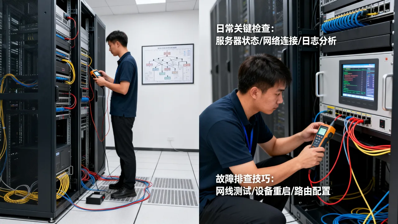 服务器运维日常需要做哪些关键检查？网络故障排查技巧有哪些
