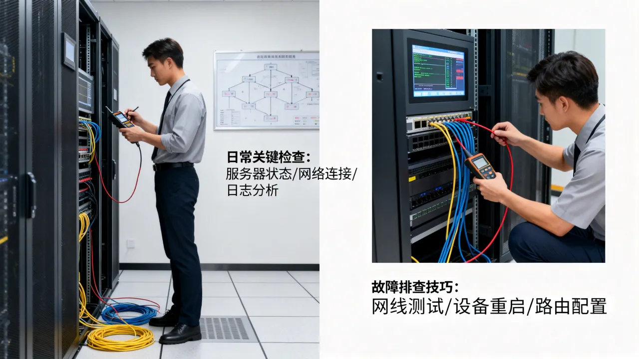 服务器运维日常需要做哪些关键检查？网络故障排查技巧有哪些