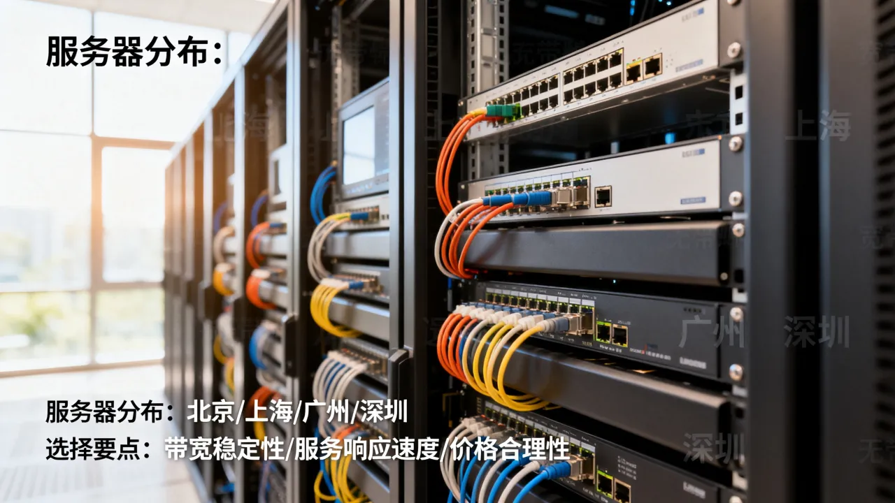 宽带服务器分布有哪些？，如何选择服务商？