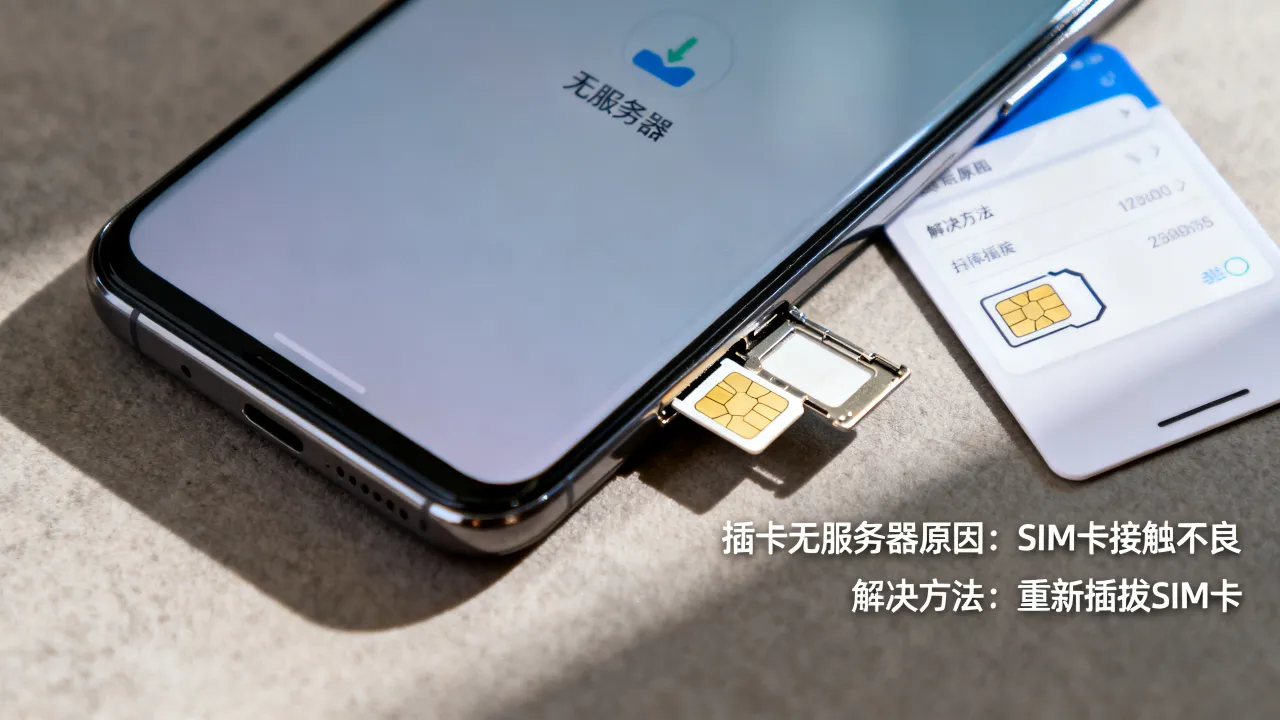 为什么插卡没服务器？插卡没服务器是什么原因怎么解决？