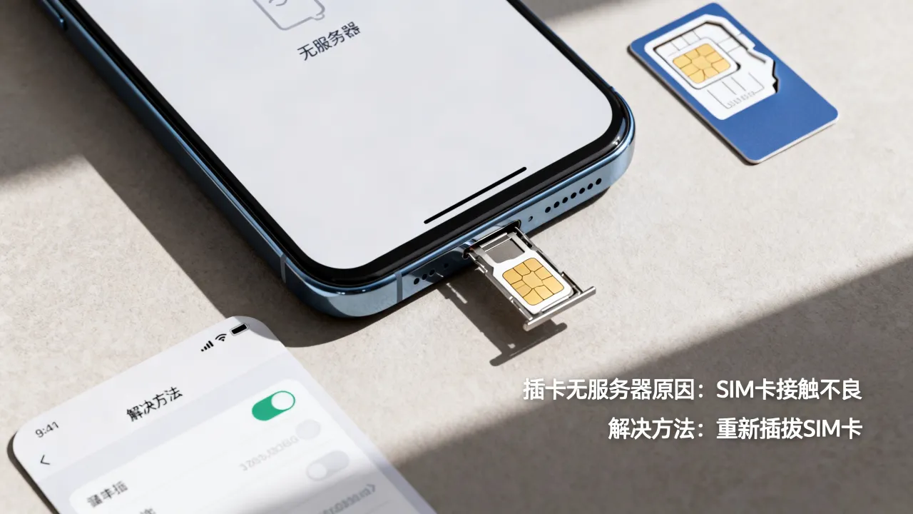 为什么插卡没服务器？插卡没服务器是什么原因怎么解决？