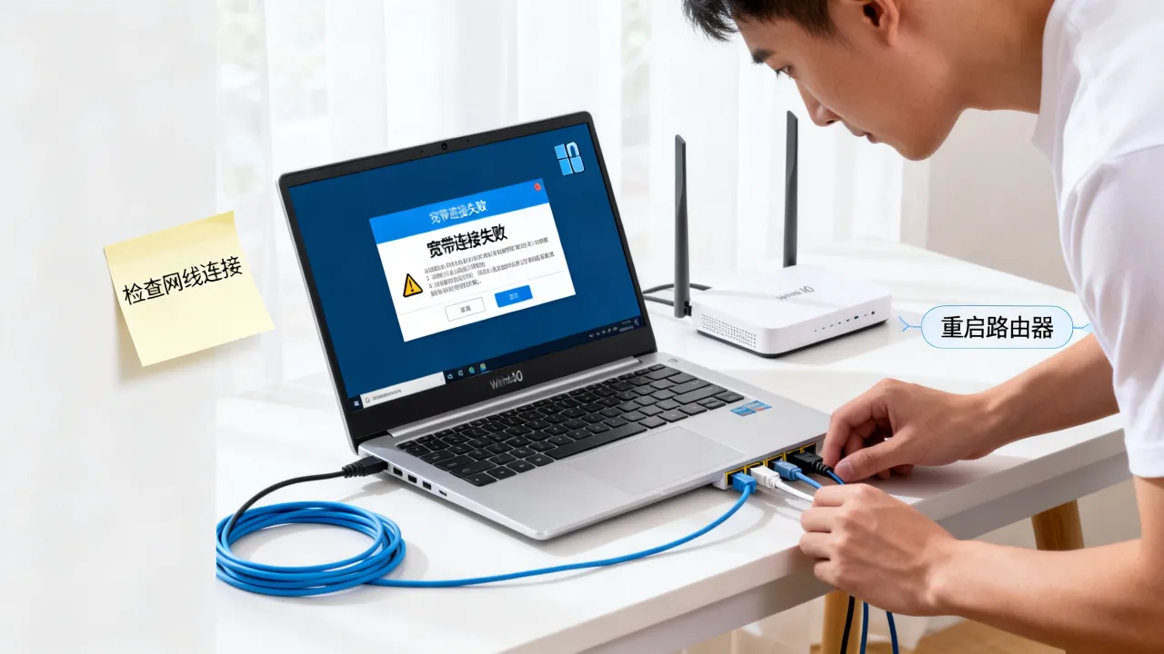 win10宽带连接无法连接网络服务器怎么办，如何解决连接失败问题