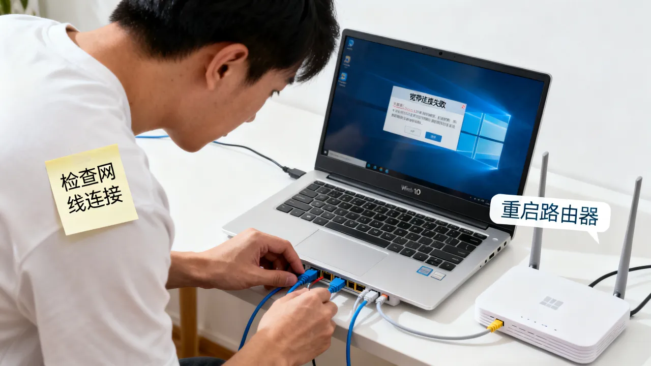 win10宽带连接无法连接网络服务器怎么办，如何解决连接失败问题