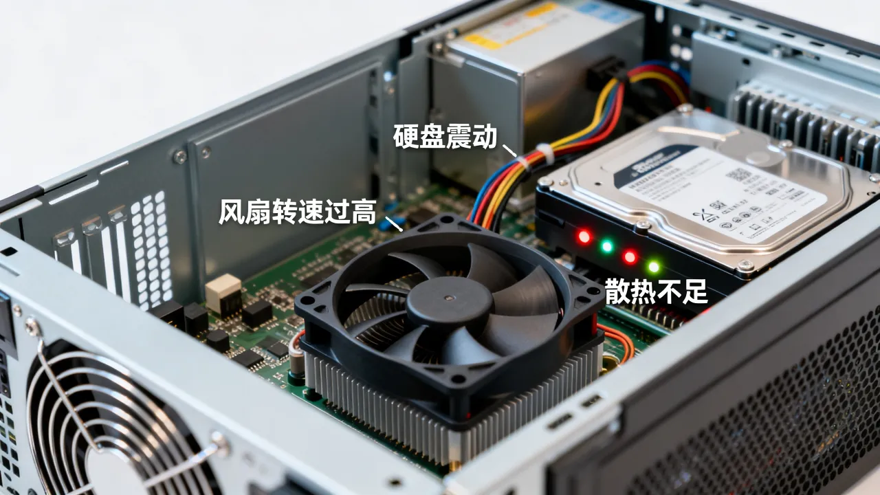 为什么服务器声音很大？服务器噪音大怎么解决