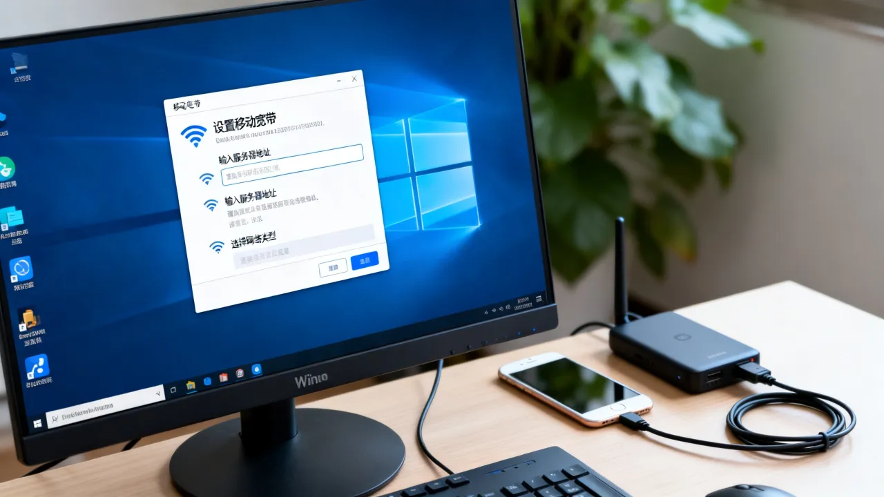 Win10移动宽带服务器地址是什么，如何设置才能稳定上网？