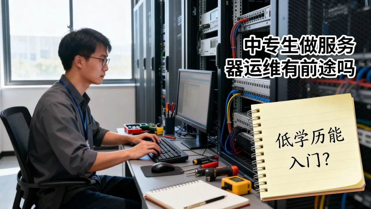 中专生做服务器运维有前途吗，低学历能入门？