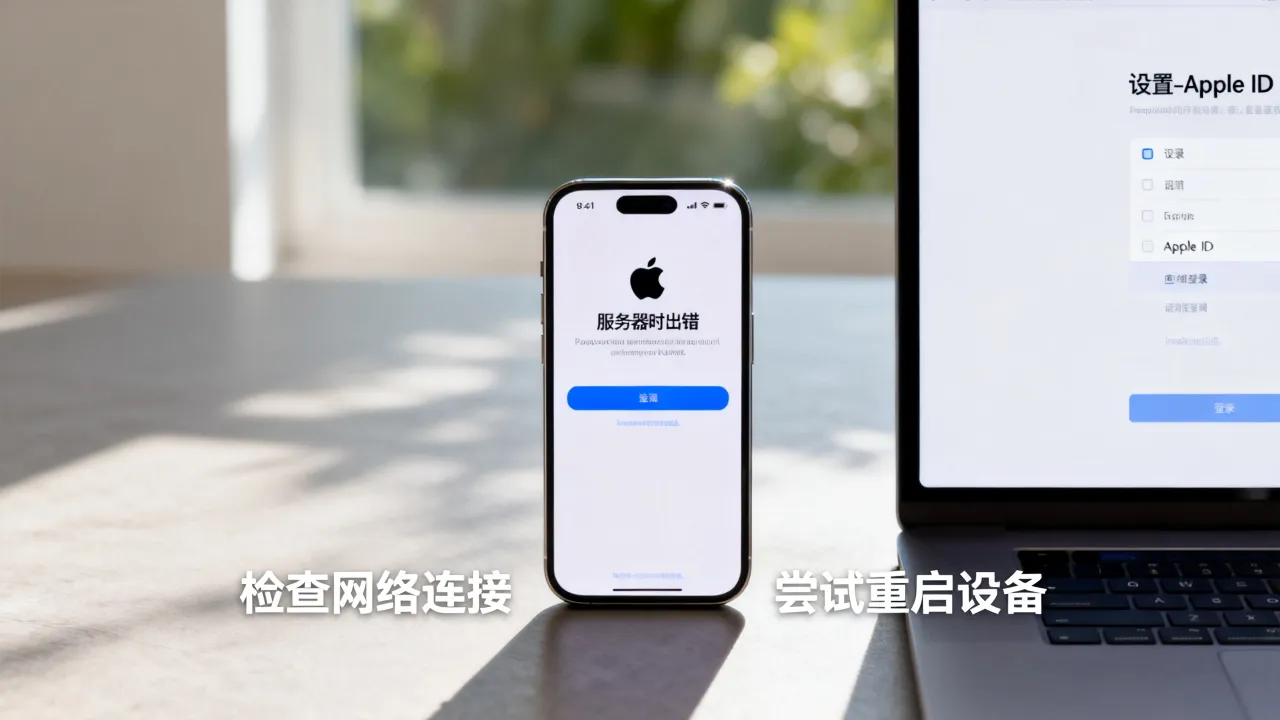 登陆苹果ID为什么显示服务器时出错，苹果ID服务器出错怎么办