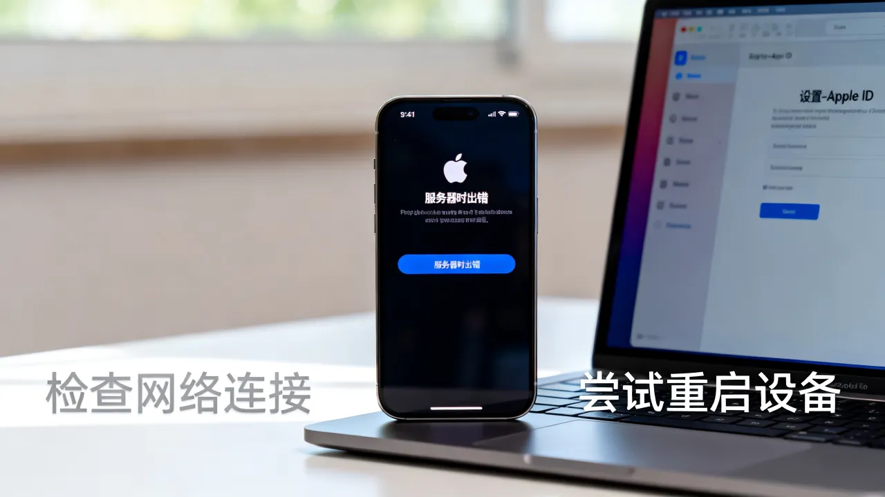 登陆苹果ID为什么显示服务器时出错，苹果ID服务器出错怎么办