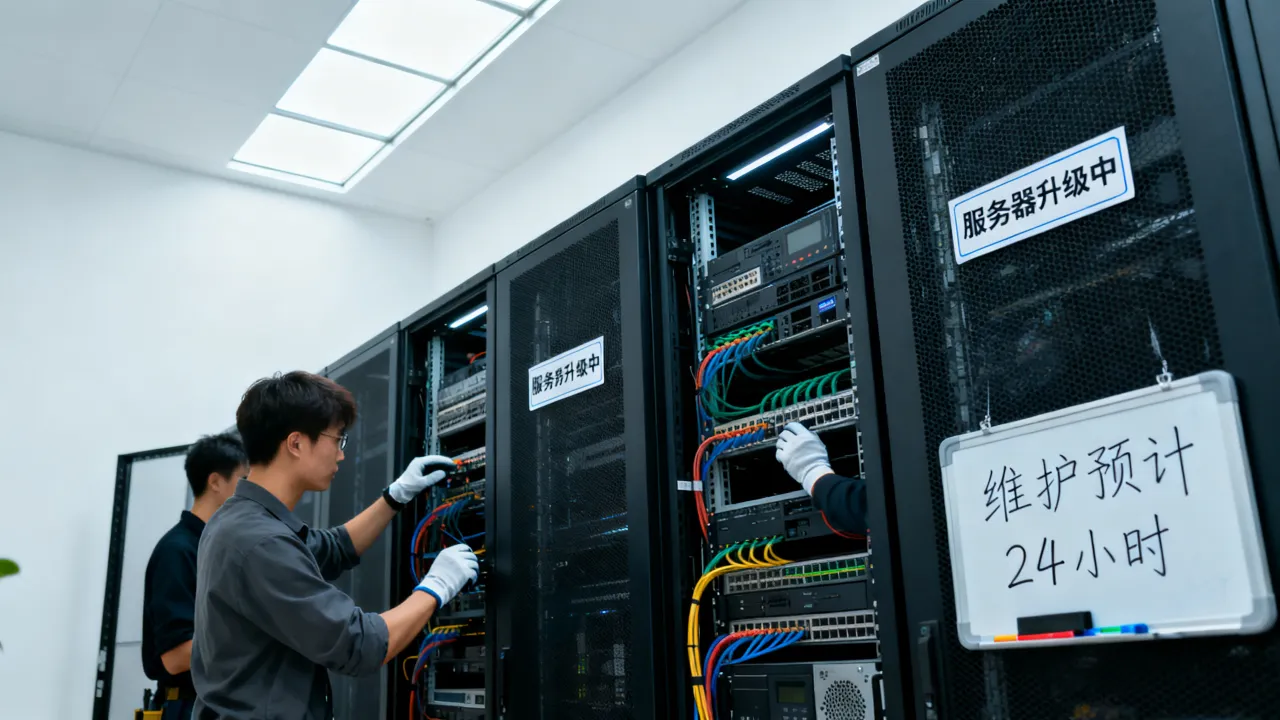 为什么服务器正在升级，服务器升级维护一般要多久？