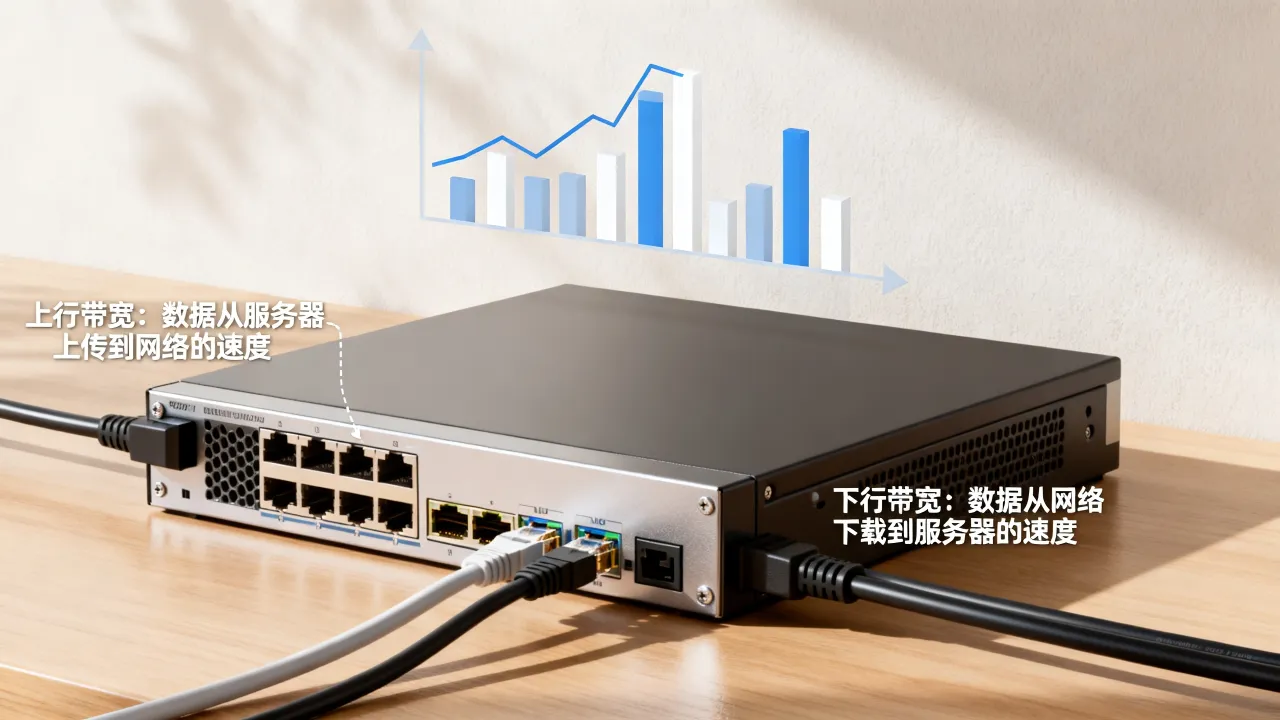 服务器宽带上行下行是什么意思，服务器带宽上行和下行怎么选