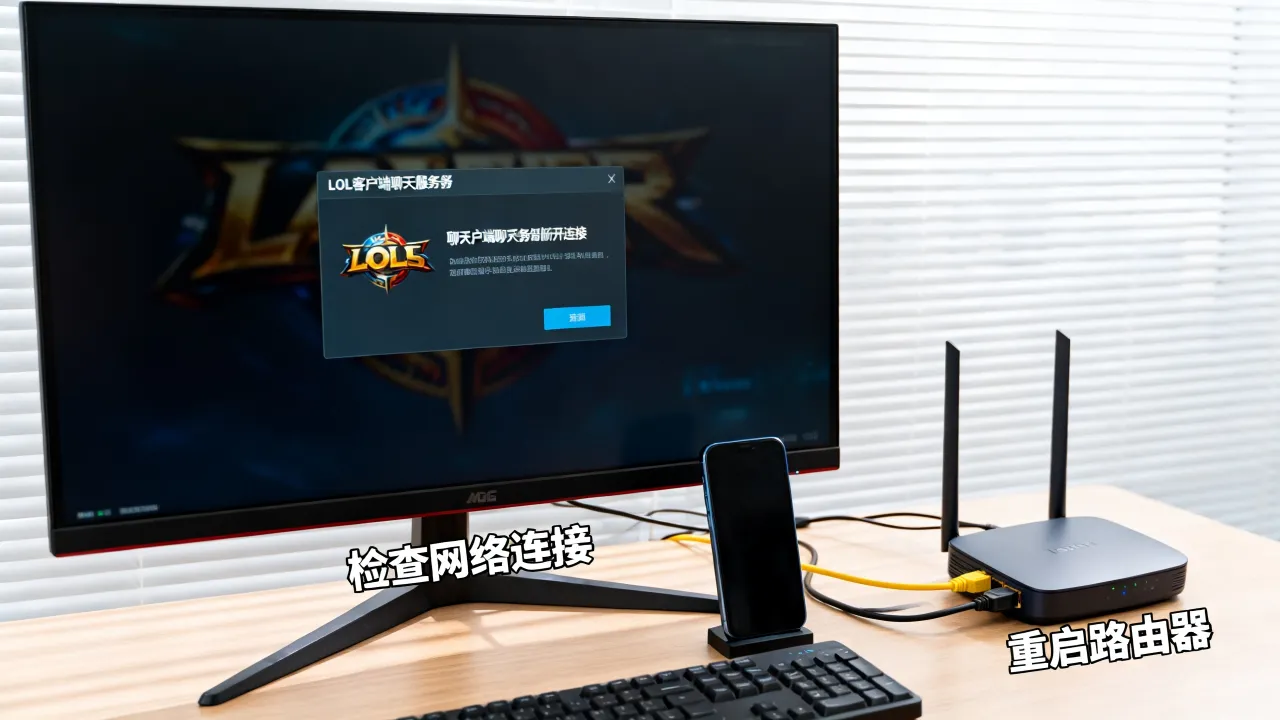 为什么lol客户端聊天服务器断开，连接失败怎么解决