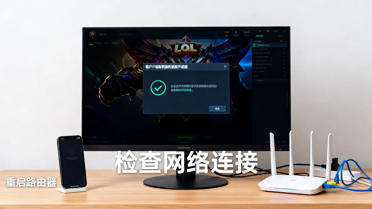 为什么lol客户端聊天服务器断开，连接失败怎么解决