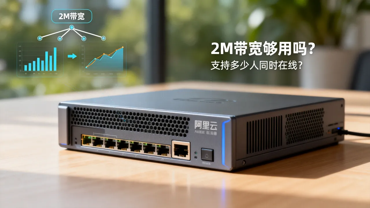 阿里云服务器2M带宽够用吗，2M带宽能支持多少人同时在线？