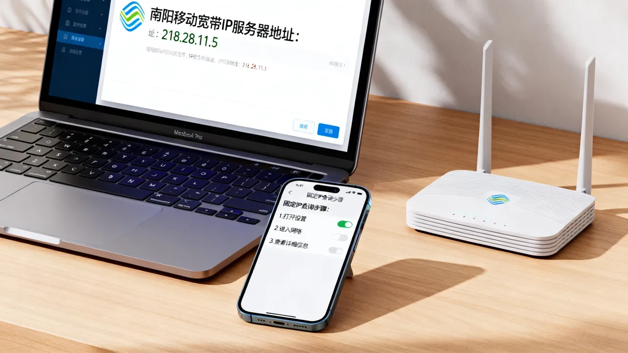南阳移动宽带IP服务器地址是什么？固定IP怎么查