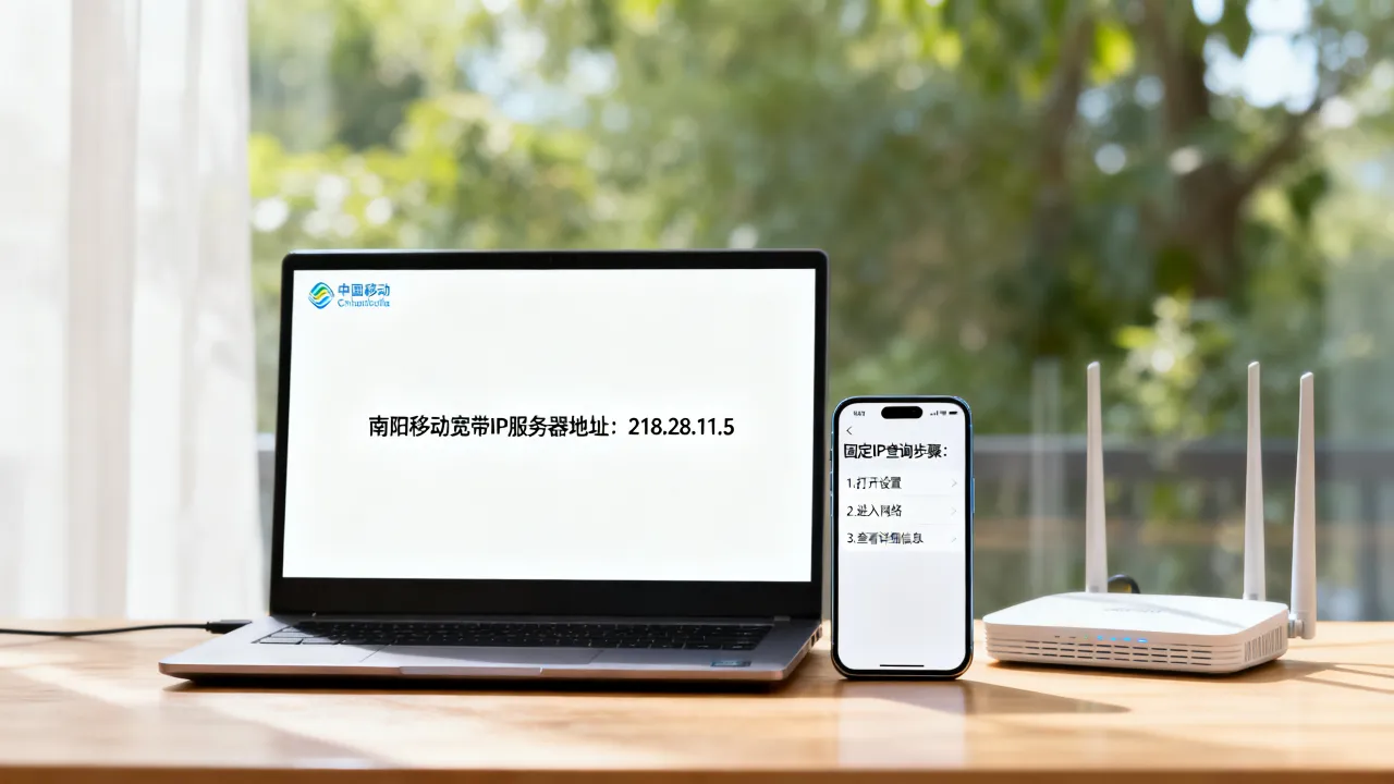 南阳移动宽带IP服务器地址是什么？固定IP怎么查