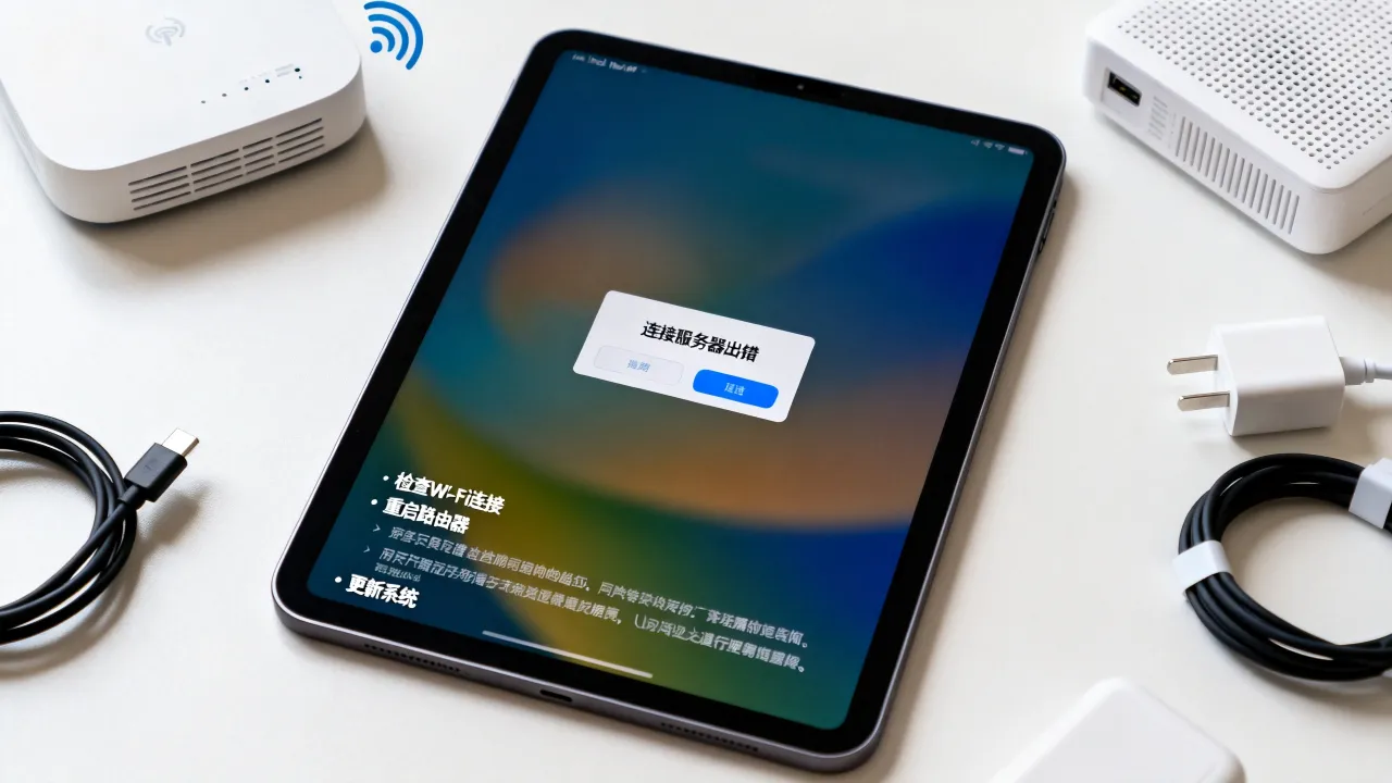 为什么我的IPAD登录显示连接服务器出错，IPAD连接服务器出错怎么办