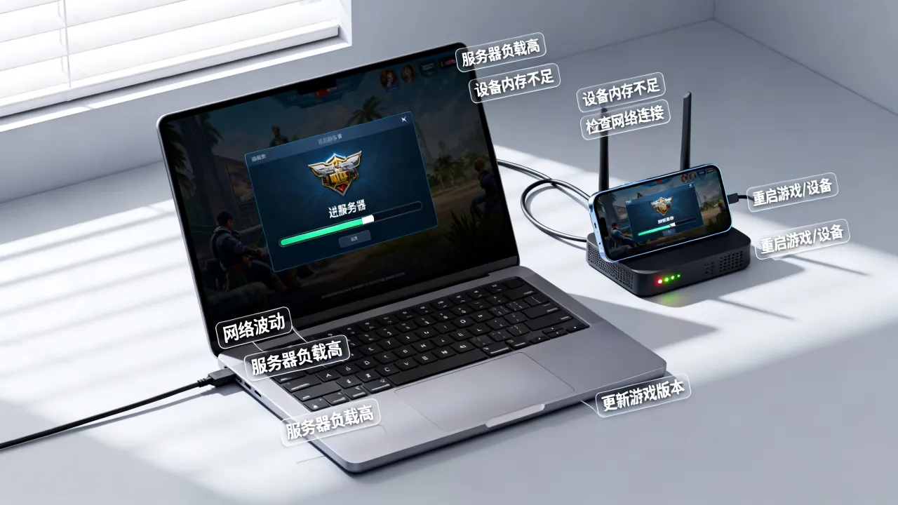 进服务器为什么闪退？游戏进服务器闪退原因及解决办法