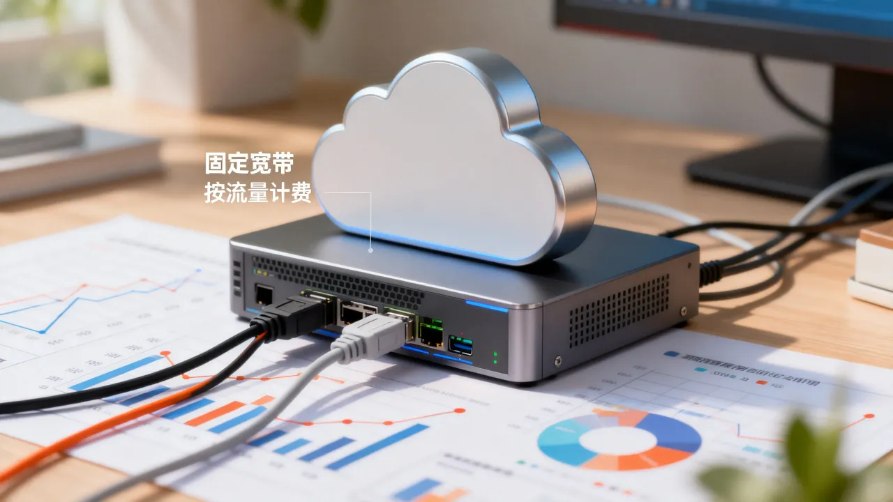 云服务器固定宽带怎么选？固定宽带和按流量计费哪个更划算？