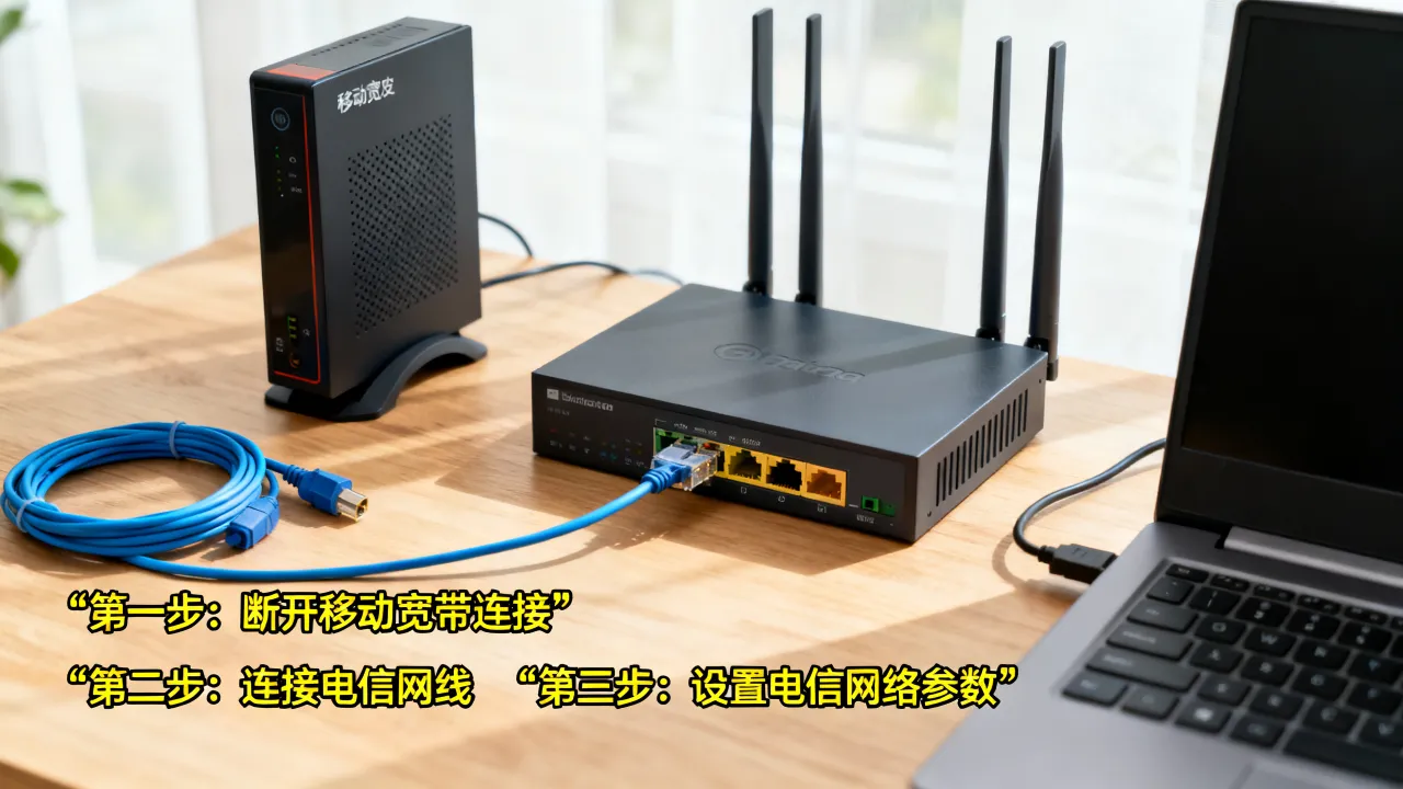 移动宽带服务器改电信怎么设置,网络切换操作步骤详解 移动宽带服务器改电信怎么设置,网络切换操作步骤详解