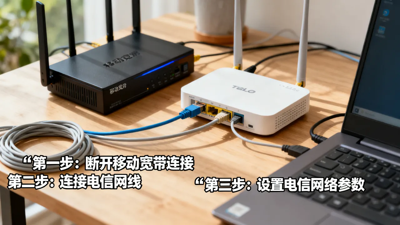 移动宽带服务器改电信怎么设置,网络切换操作步骤详解 移动宽带服务器改电信怎么设置,网络切换操作步骤详解