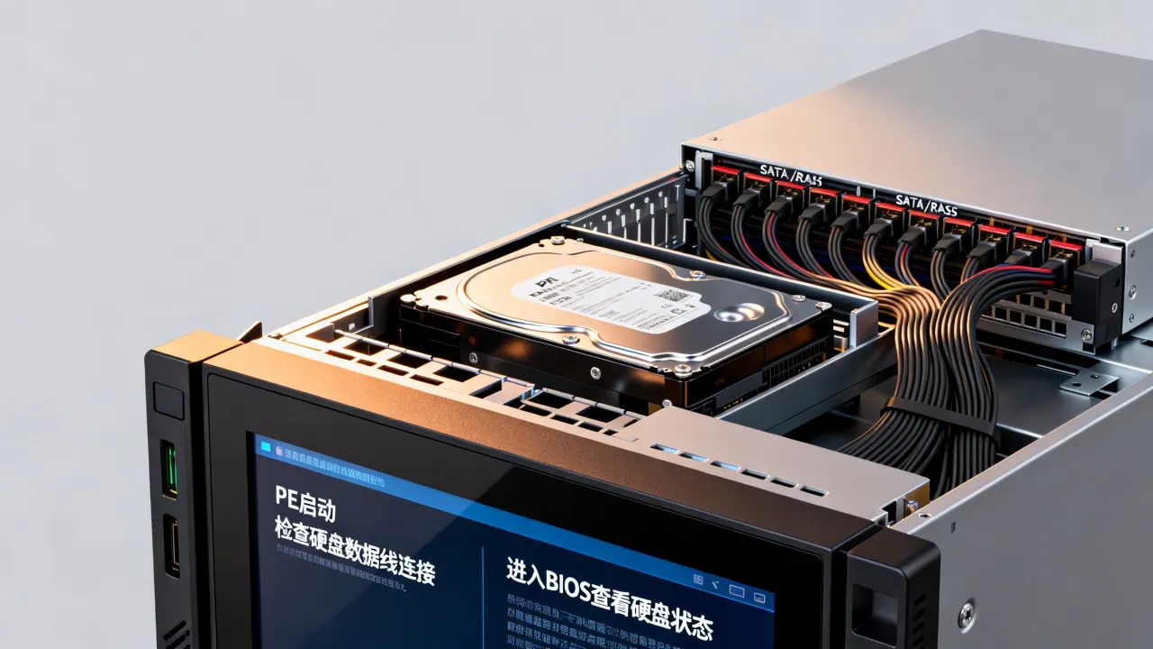 服务器为什么进入pe找不到硬盘启动，怎么解决