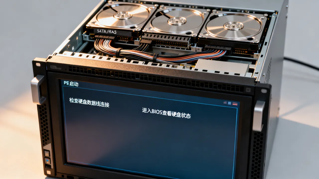 服务器为什么进入pe找不到硬盘启动，怎么解决