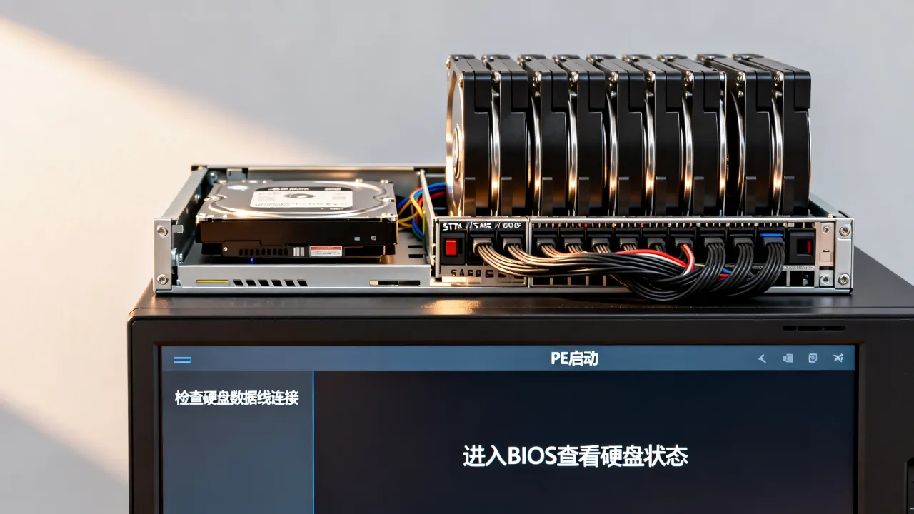 服务器为什么进入pe找不到硬盘启动，怎么解决