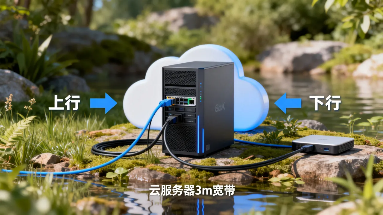 云服务器3m宽带是上行还是下行，上行下行有什么区别