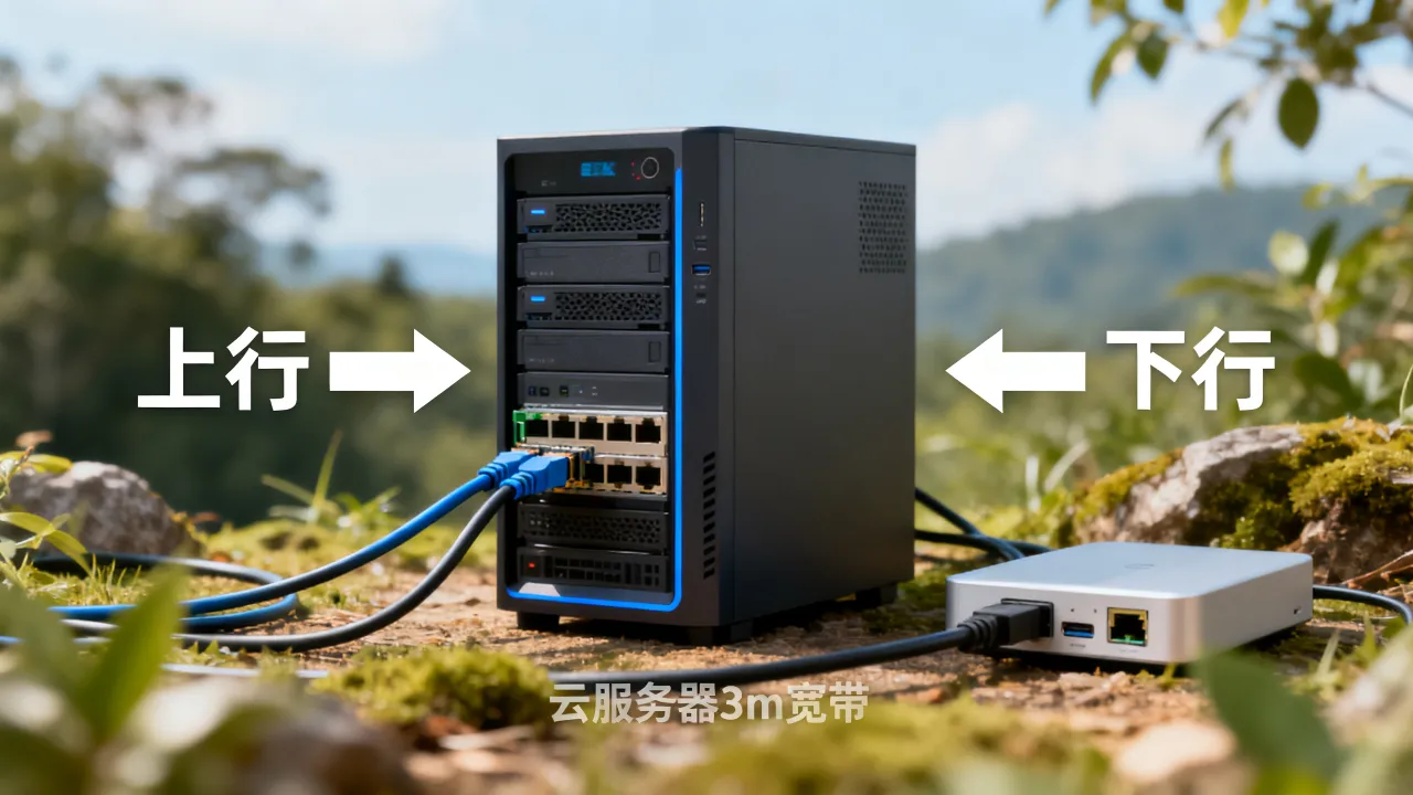 云服务器3m宽带是上行还是下行，上行下行有什么区别