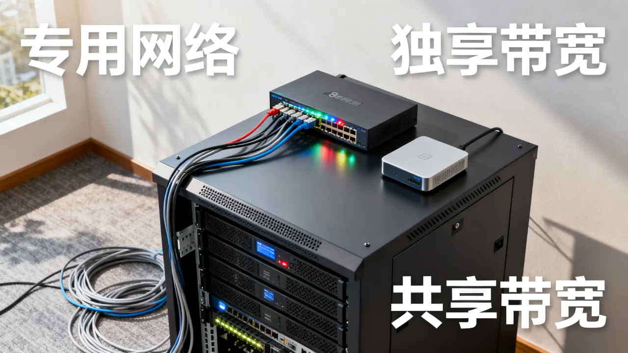 服务器为什么专用网络,服务器带宽独享和共享有什么区别