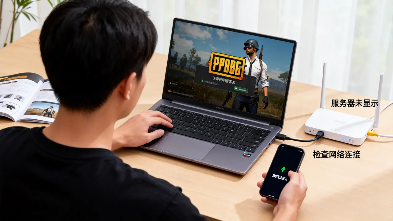 PUBG为什么不显示服务器，绝地求生进不去游戏怎么办？
