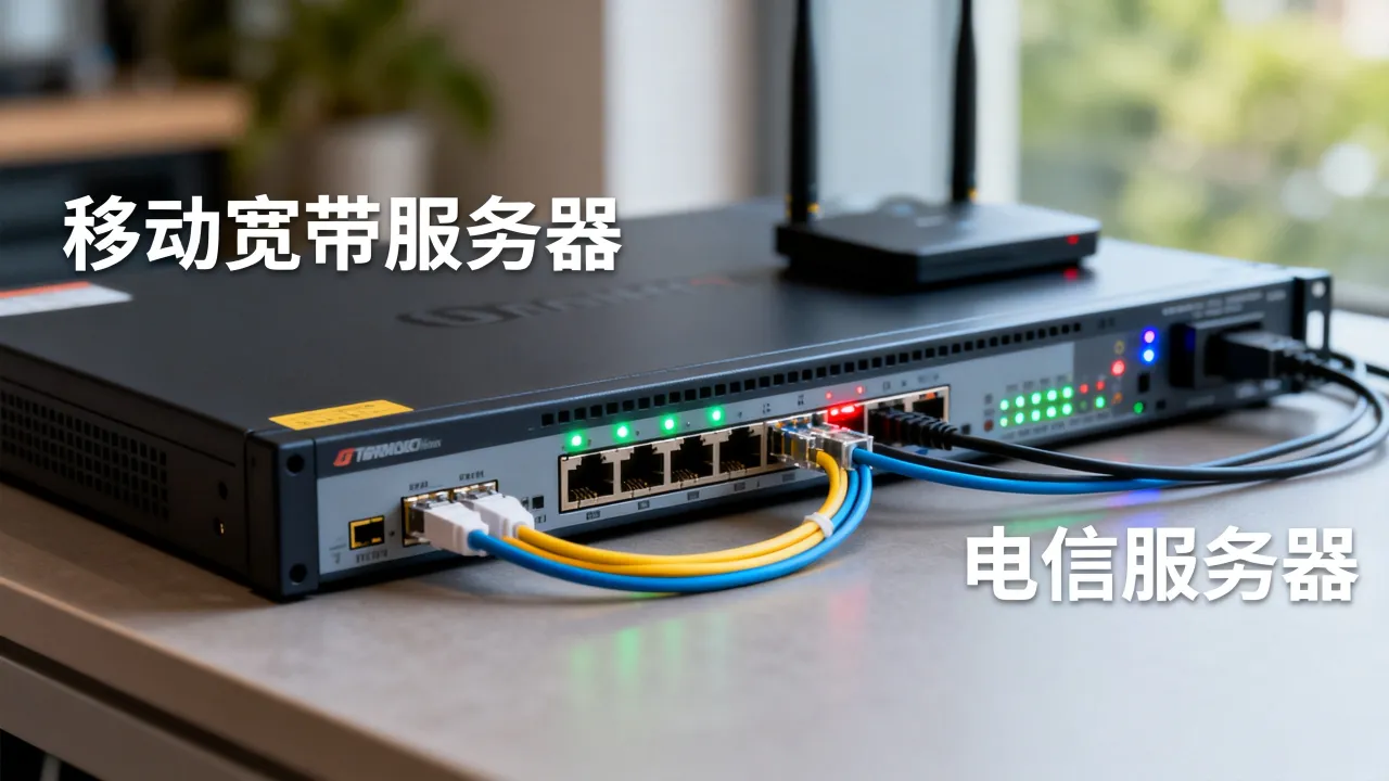 有移动宽带的服务器吗，移动宽带服务器和电信服务器有什么区别