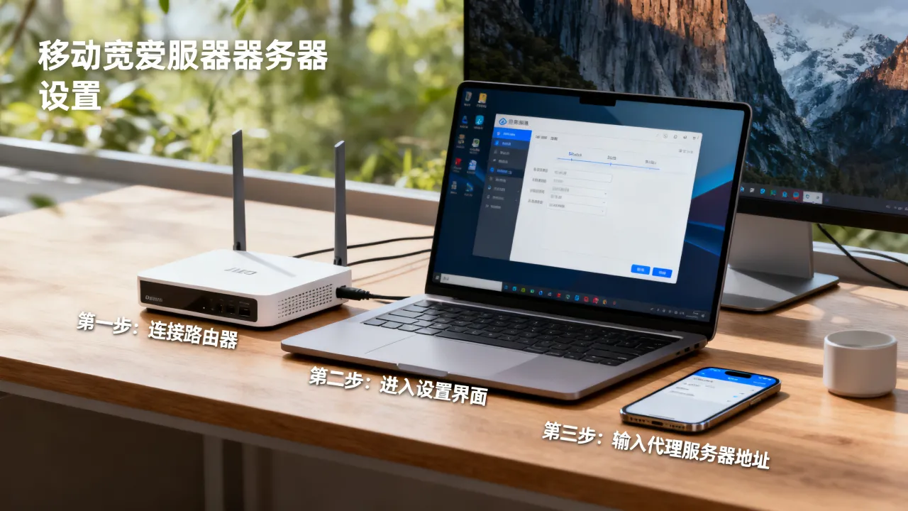 移动宽带用代理服务器可以吗，移动宽带代理服务器怎么设置？
