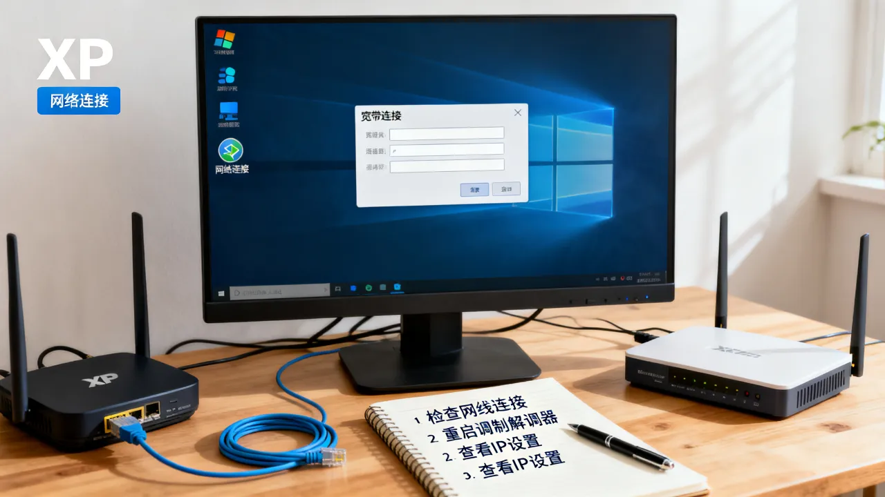 xp系统无法自动连接宽带连接服务器怎么解决，宽带连接故障排查