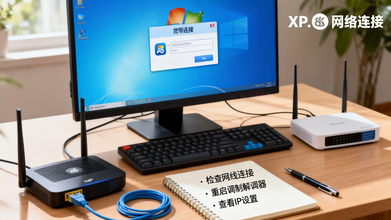 xp系统无法自动连接宽带连接服务器怎么解决，宽带连接故障排查