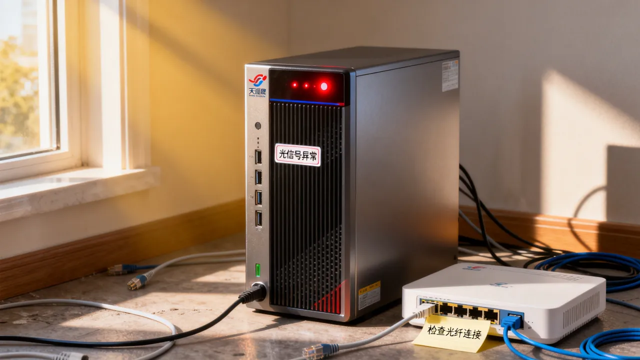 天翼宽带光网服务器一直闪红灯无法上网是怎么回事,如何解决? 天翼宽带光网服务器一直闪红灯无法上网是怎么回事,如何解决?