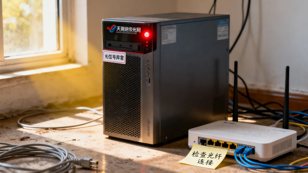 天翼宽带光网服务器一直闪红灯无法上网是怎么回事,如何解决? 天翼宽带光网服务器一直闪红灯无法上网是怎么回事,如何解决?