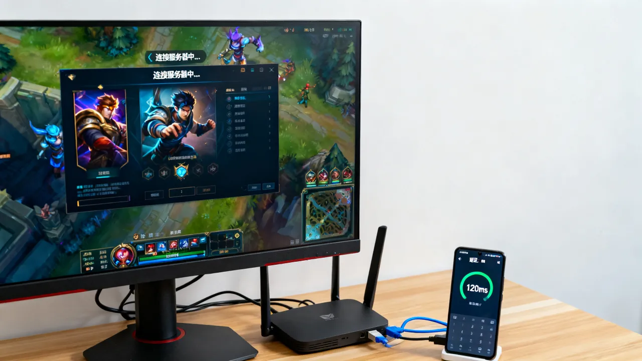 为什么lol连接服务器特别慢，英雄联盟延迟高怎么办