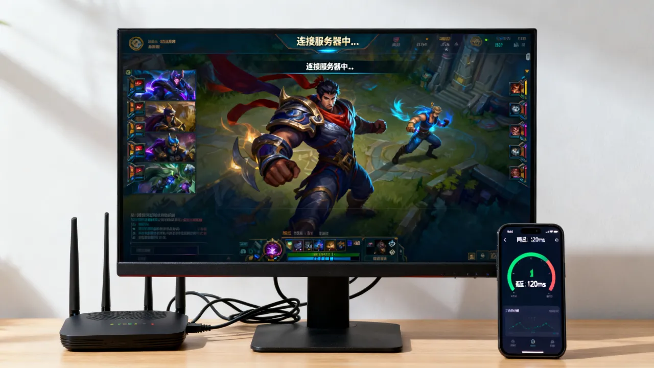 为什么lol连接服务器特别慢，英雄联盟延迟高怎么办