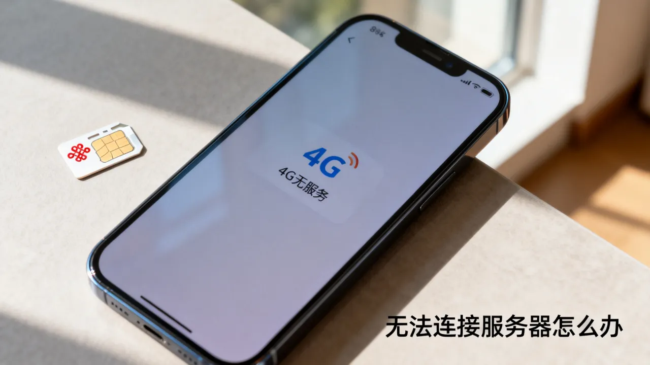 为什么中国联通开4g就无服务器，联通4g网络无法连接服务器怎么办