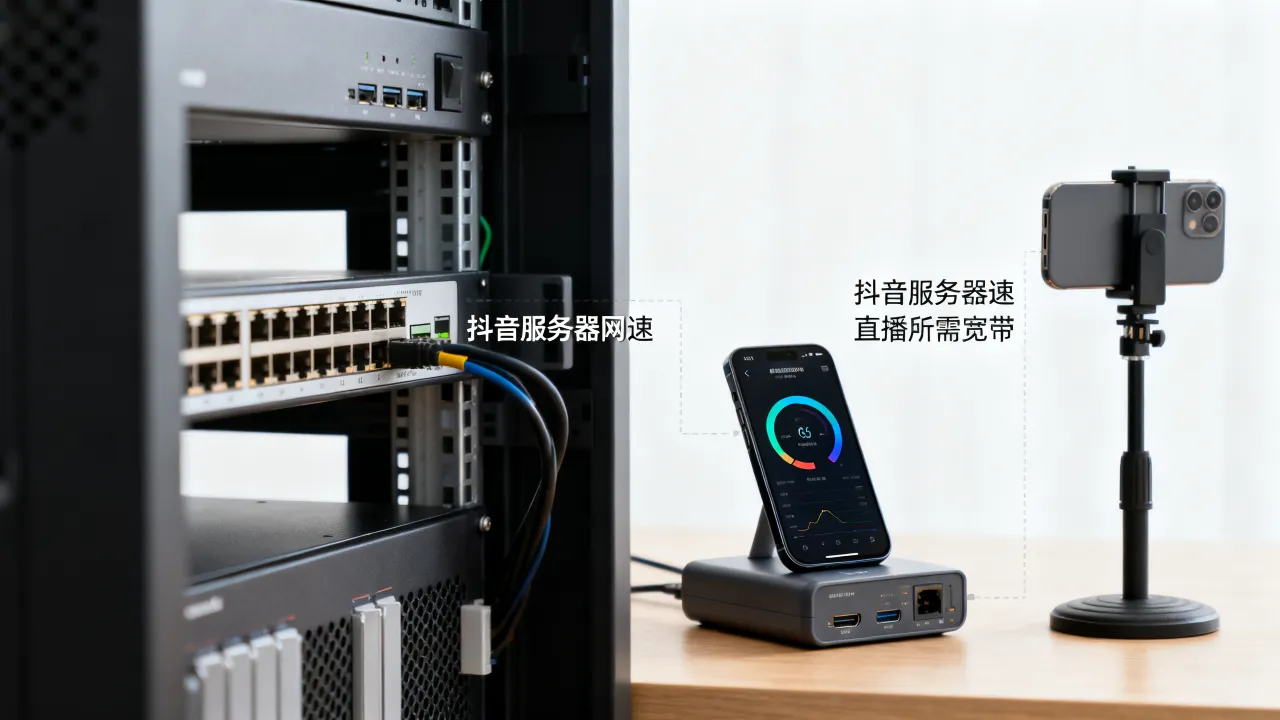 抖音服务器多少兆网速？抖音直播需要多少兆宽带才不卡？