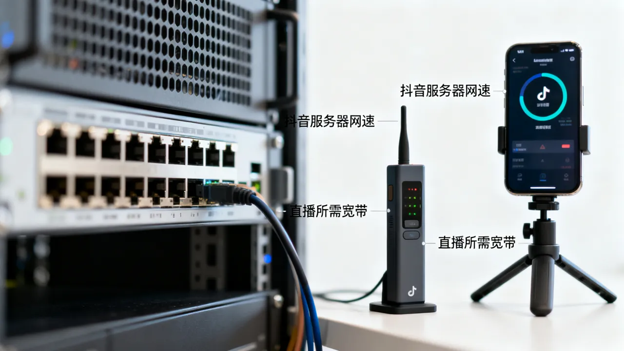 抖音服务器多少兆网速？抖音直播需要多少兆宽带才不卡？