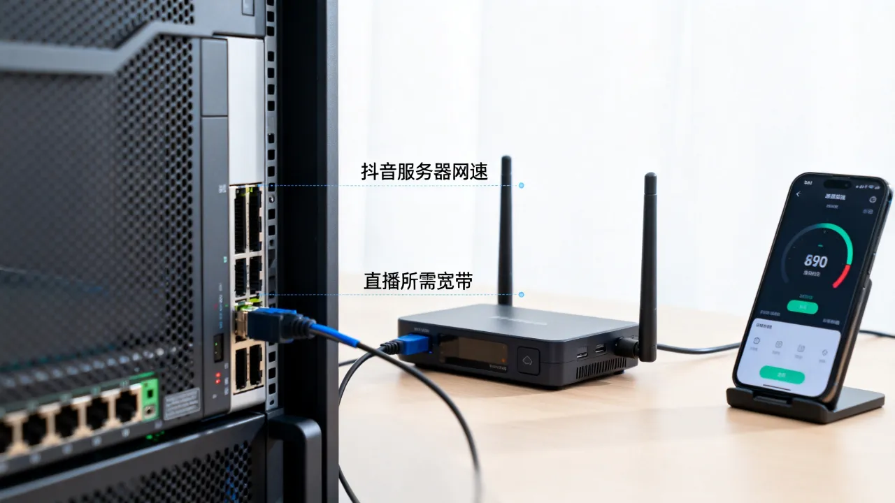 抖音服务器多少兆网速？抖音直播需要多少兆宽带才不卡？