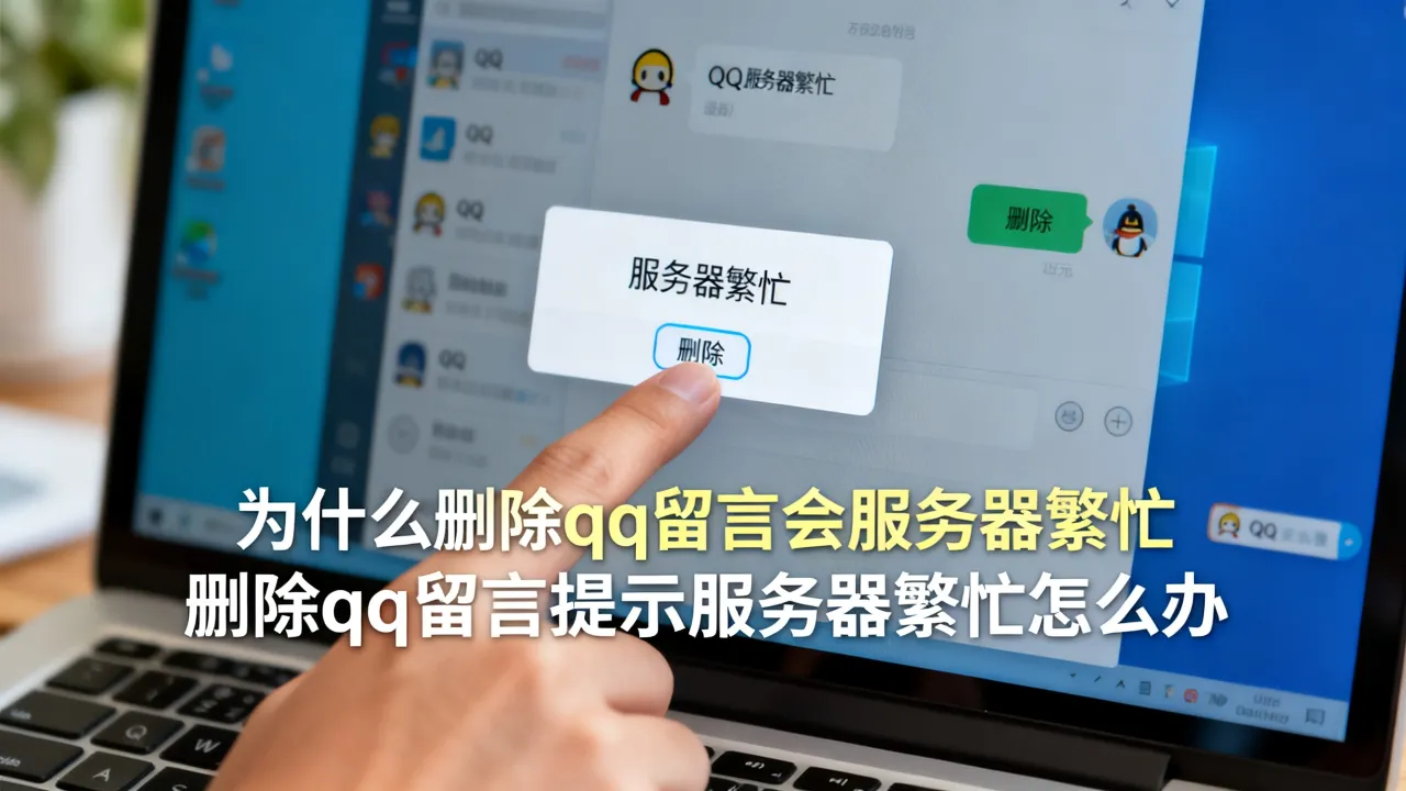 为什么删除qq留言会服务器繁忙，删除qq留言提示服务器繁忙怎么办