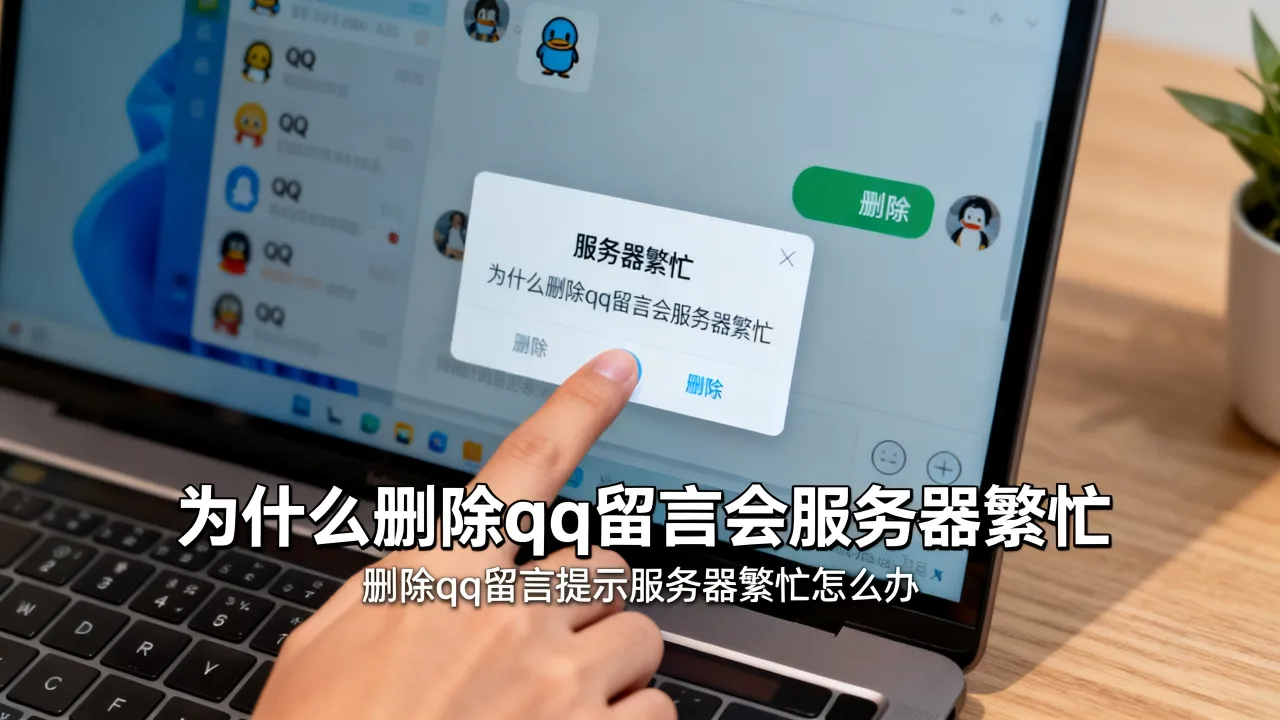 为什么删除qq留言会服务器繁忙，删除qq留言提示服务器繁忙怎么办