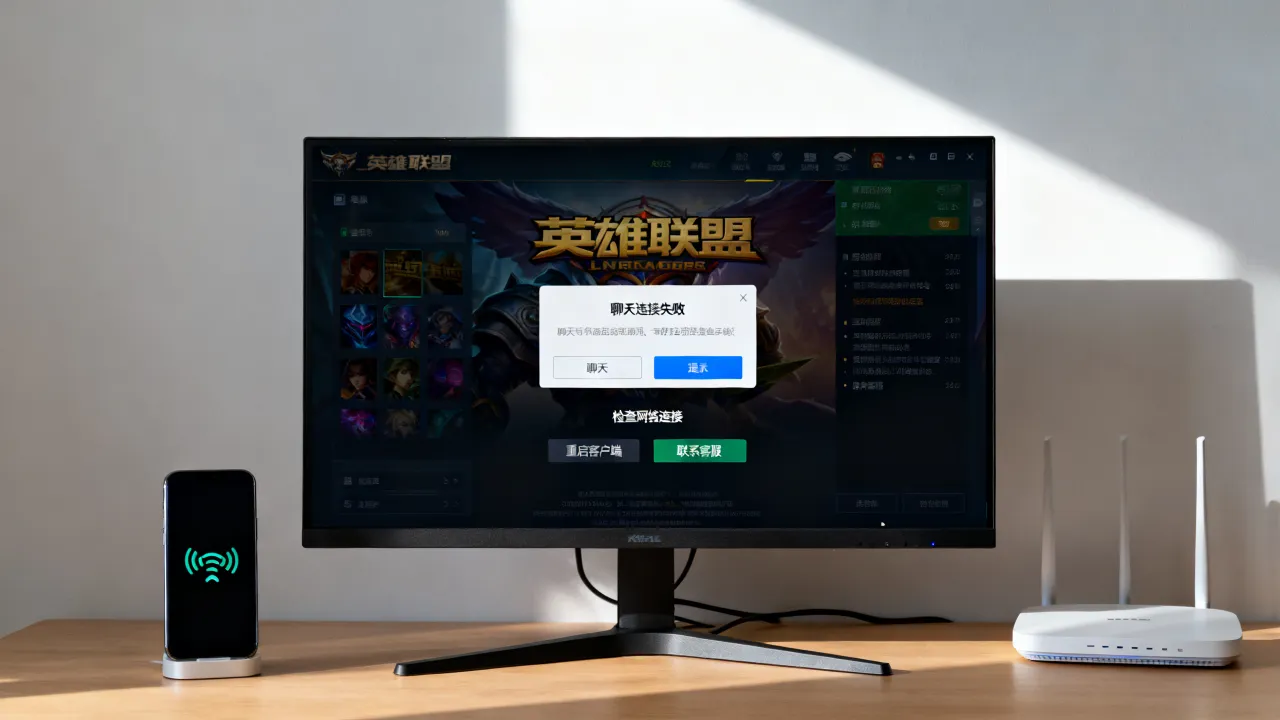 LOL聊天服务器为什么老连不上，英雄联盟登录时聊天连接失败怎么办