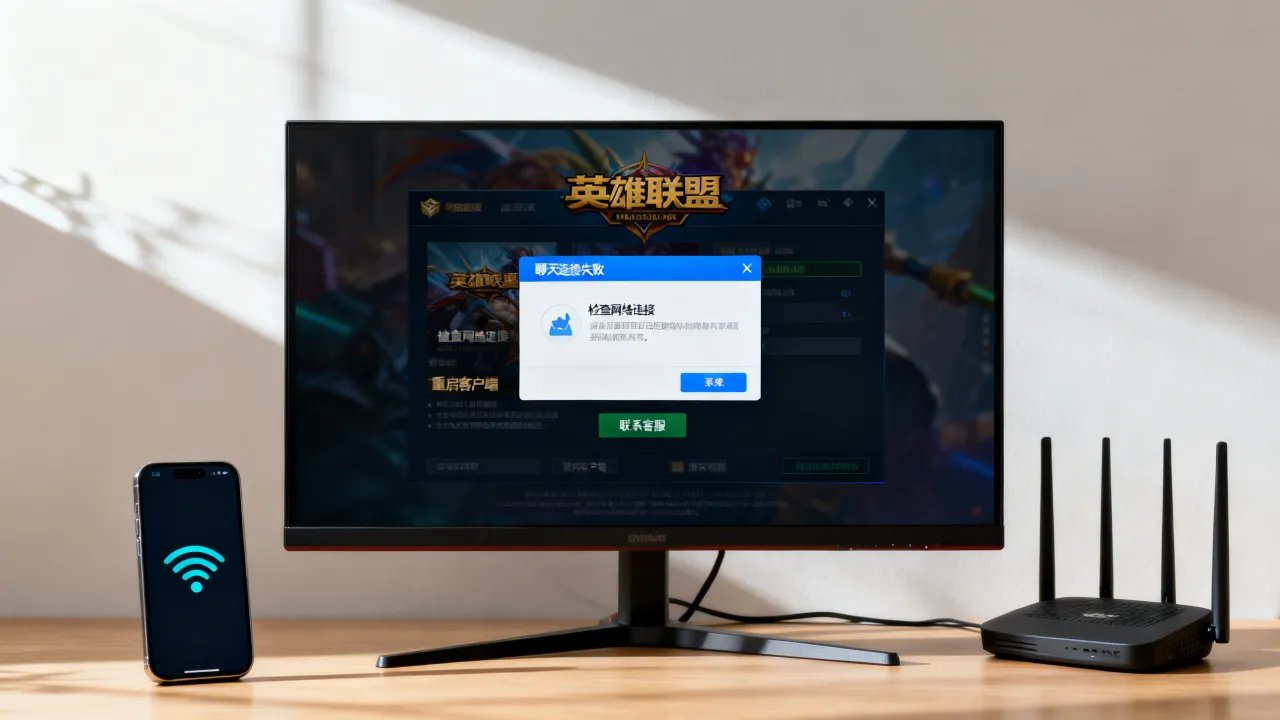 LOL聊天服务器为什么老连不上，英雄联盟登录时聊天连接失败怎么办
