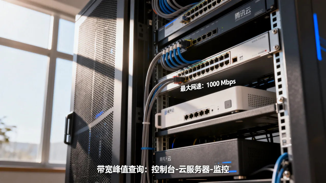 腾讯云服务器最大网速是多少？，腾讯云服务器带宽峰值怎么查